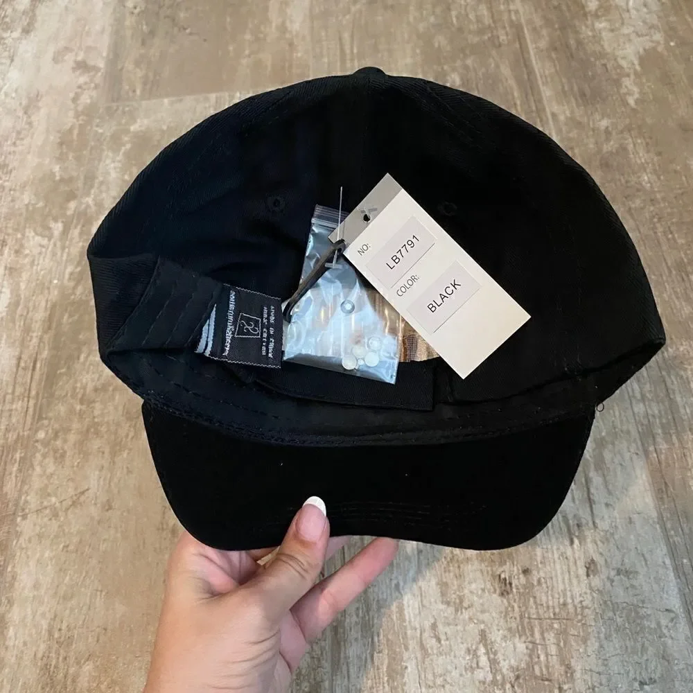 Football Mom Rhinestone Cap